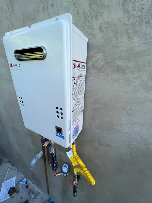Tankless water heater installation for University of California-Davis homes